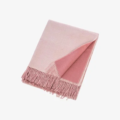 Amara Simple Things - Baby Alpaca Throw - Powder & Vintage Pink