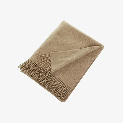 Amara Oyuna - Uno 100% Cashmere Throw - 200x145cm - Tan