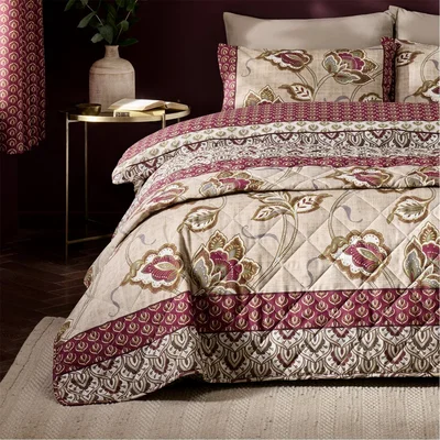 Amara Paisley Floral Reversible Bedspread