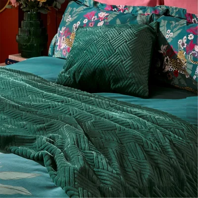 Amara Biba Diamond Faux Fur Throw
