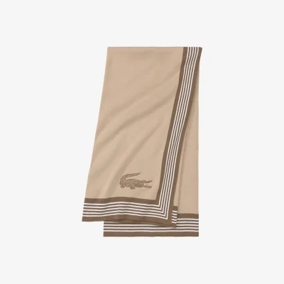 Amara L Frame Throw - Beige