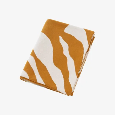 Amara Global Explorer - Tiger Print Knitted Throw - 130x170cm