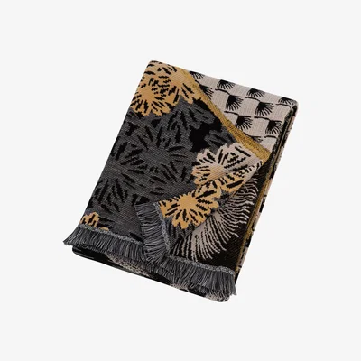 Amara K3 by Kenzo Takada - Shogun Jacquard Patchwork Throw - Black/White