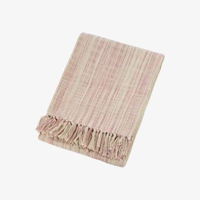 Amara Vertical Stripe Throw - 130x170cm - Pink