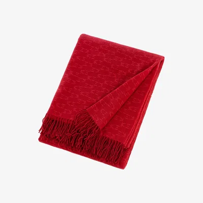 Amara K3 by Kenzo Takada - Monogram Jacquard Throw - Red