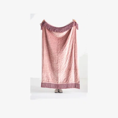 Anthropologie Valentina Velvet Throw Blanket