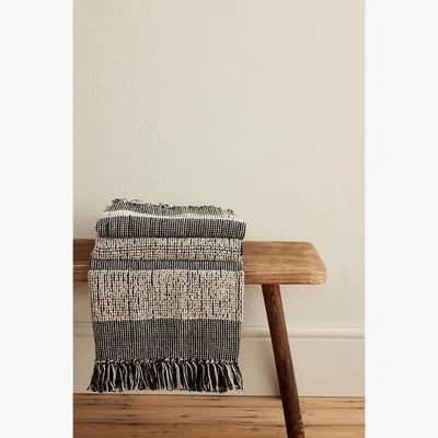 Anthropologie nkuku Shal Cotton Throw Blanket