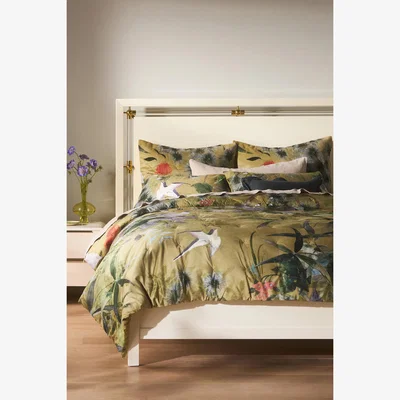 Anthropologie Colliere Velvet Floral Bedspread