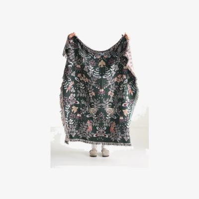 Anthropologie Willa Cotton Woven Throw Blanket