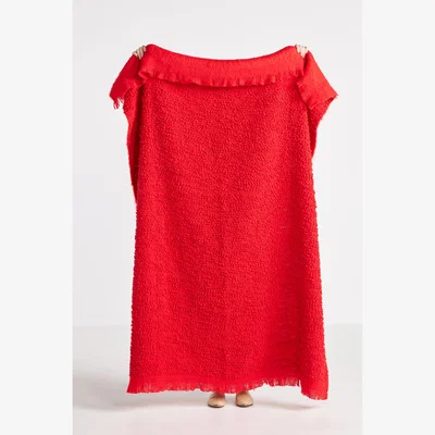 Anthropologie Cloudy Bouclé Throw Blanket