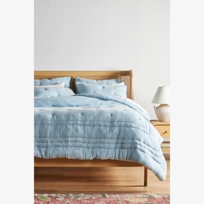 Anthropologie Elysian Cross-Dyed Gauze Quiltu200bed Bedspread
