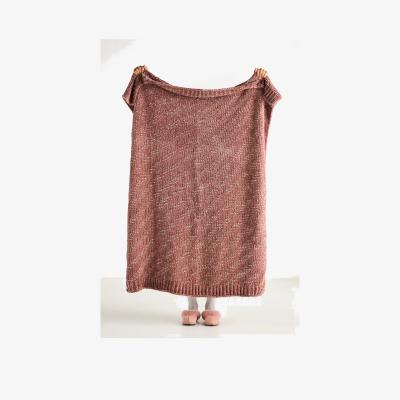 Anthropologie Rebecca Chenille Throw Blanket
