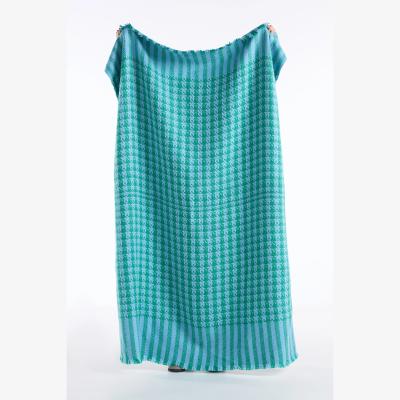 Anthropologie Houndstooth Throw Blanket