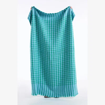 Anthropologie Houndstooth Throw Blanket