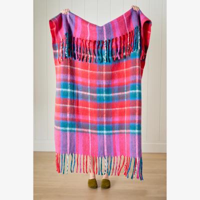 Anthropologie Tartan Wool Plaid Throw Blanket
