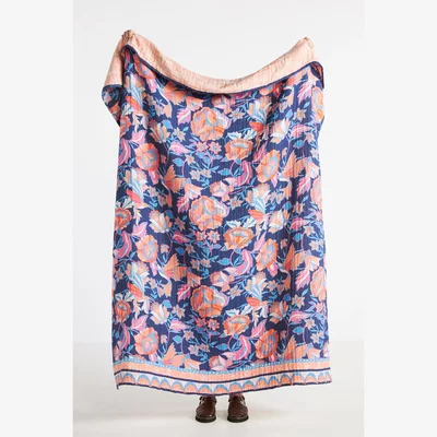Anthropologie Alexandra Farmer The Flock Throw Blanket