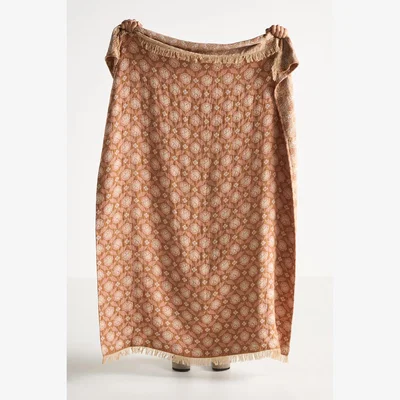 Anthropologie Isadora Cotton Woven Throw Blanket