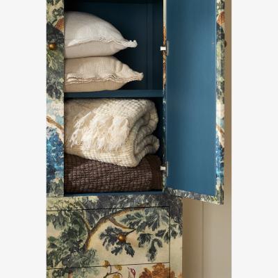 Anthropologie Gauze Fringe Woven Throw Blanket