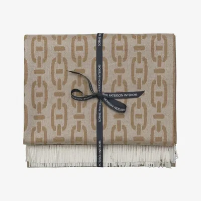Andrew Martin Burlington Throw Tan, Throw - Andrew Martin Sophie Paterson