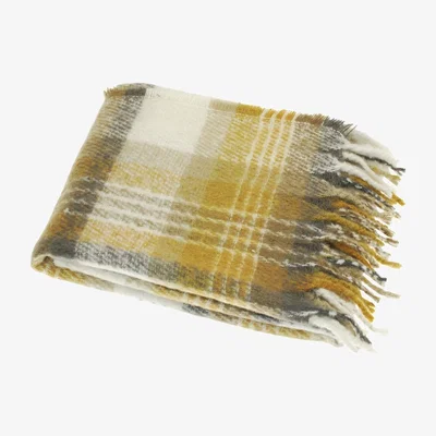Barker and Stonehouse Ochre Tartan Throw Blanket | Barker & Stonehouse