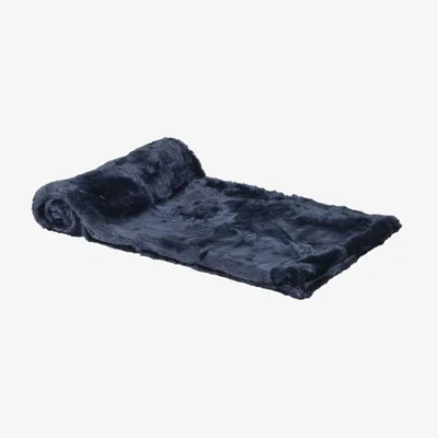 Barker and Stonehouse Faux Fur Throw, Blue