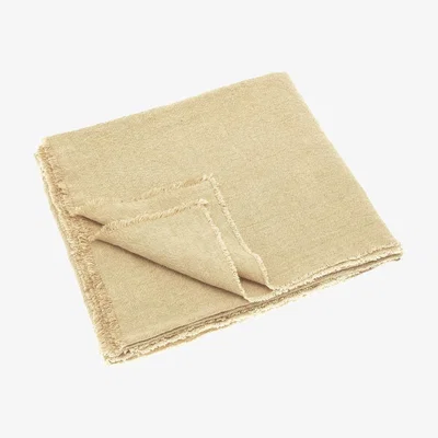 Barker and Stonehouse Natural Linen Throw Blanket, Neutral | Barker & Stonehouse