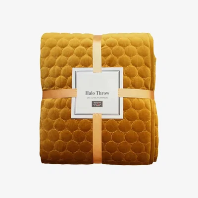 Barker and Stonehouse Geo Antique Gold Throw Blanket | Barker & Stonehouse
