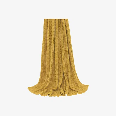 Barker and Stonehouse Knitted Ochre Throw Blanket, 776 | Barker & Stonehouse