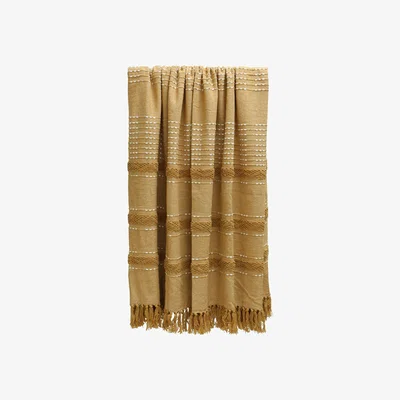 Barker and Stonehouse Ochre Woven Throw