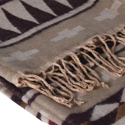 Barker and Stonehouse Natural Pattern Throw
