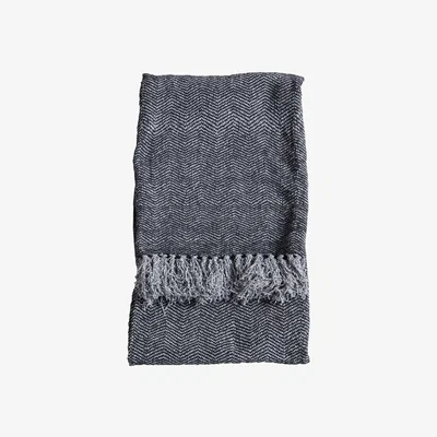 Barker and Stonehouse Soft Herringbone Throw, Grey