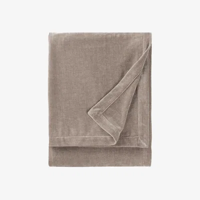 Barker and Stonehouse Heavy Chenille Greige Throw Blanket, Neutral Polyester | Barker & Stonehouse