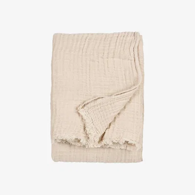 Barker and Stonehouse Natural Waffle Throw Blanket, Neutral 100% Cotton | Barker & Stonehouse
