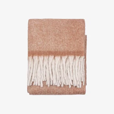 Barker and Stonehouse Copper Tasselled Throw Blanket, Orange Polyester | Barker & Stonehouse