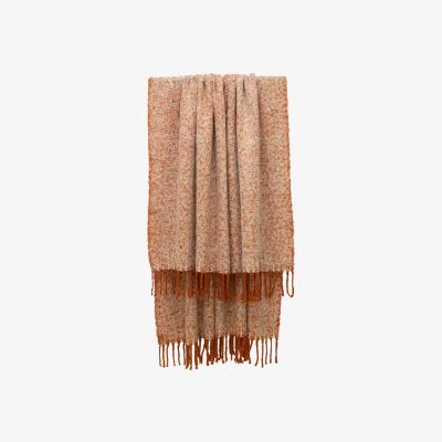 Barker and Stonehouse Soft Rust Throw Blanket, Orange | Barker & Stonehouse