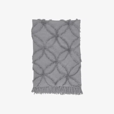 Barker and Stonehouse Flora Grey Throw Blanket | Barker & Stonehouse