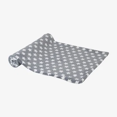 Barker and Stonehouse Grey & White Star Throw Blanket | Barker & Stonehouse