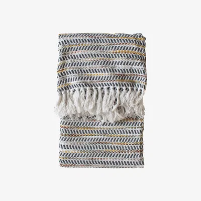 Barker and Stonehouse Striped Throw, Ochre