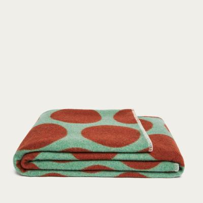 Bombinate.com Purple/Brown Polka Dots Blanket