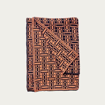 Bombinate.com Neon Coral Parquet Throw