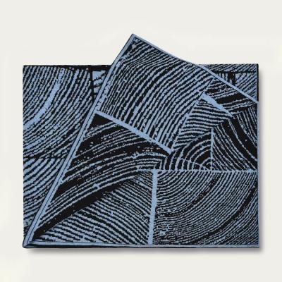 Bombinate.com Blue Wood Block Throw