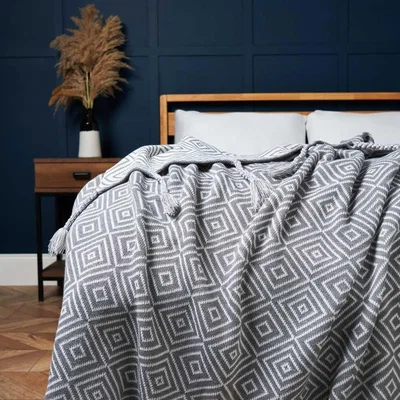BHS.com Kamina Throw, Grey