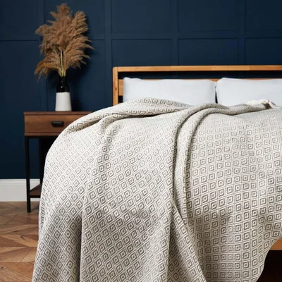 BHS.com Manhattan Throw, Natural