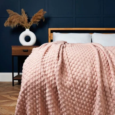 BHS.com Corsica Throw, Blush