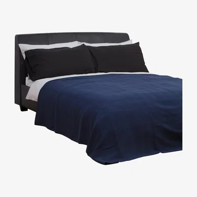 BHS.com Herringbone Bedspread, Navy