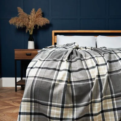 BHS.com Madison Throw, Grey