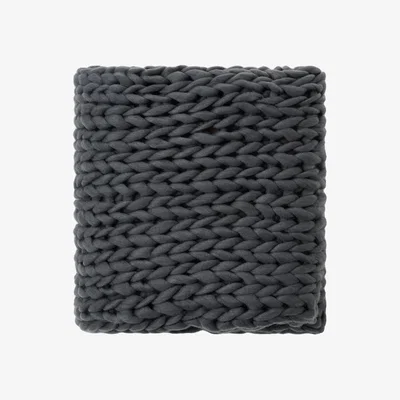 BHS.com Chunky Cable Knit Throw, Grey