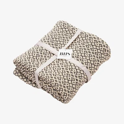 BHS.com Black & Ecru Infinity Throw