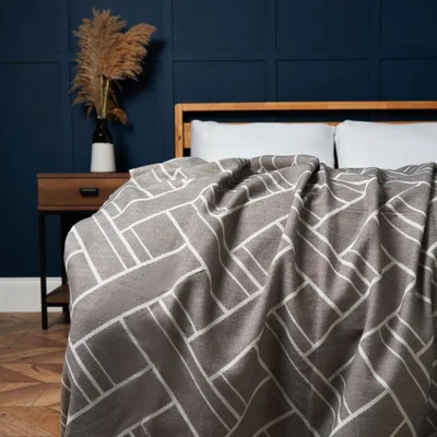 BHS.com Retro Throw, Grey