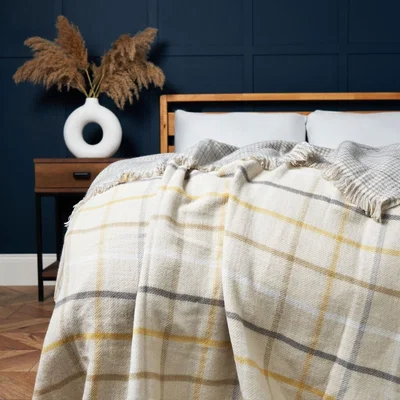 BHS.com Roma Loose Fringe Throw, Natural